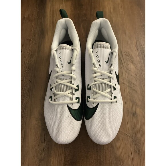 Nike Vapor Edge Speed 360 2 White Green Men Size 10 Football Cleats FQ4045-101 - Picture 3 of 6
